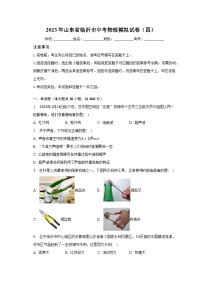 2023年山东省临沂市中考物理模拟试卷（四）（含解析）