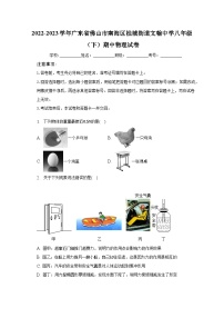 2022-2023学年广东省佛山市南海区桂城街道文翰中学八年级（下）期中物理试卷-普通用卷