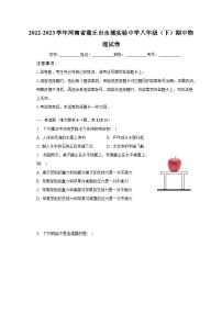 2022-2023学年河南省商丘市永城实验中学八年级（下）期中物理试卷（含解析）