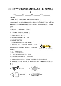 2022-2023学年云南大学附中星耀校区八年级（下）期中物理试卷（含解析）