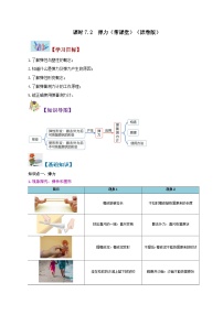 初中物理人教版八年级下册7.1 力精品课时练习