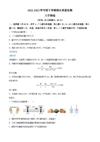 辽宁省沈阳市铁西区2022-2023学年八年级下学期期末物理试题（解析版）