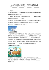 2023年江西省上饶市第六中学中考物理模拟试题（含解析）