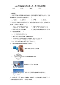2023年陕西省宝鸡市陈仓区中考三模物理试题（含解析）