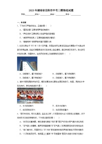 2023年湖南省岳阳市中考三模物理试题（含解析）