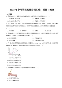 2023年中考物理真题分类汇编：质量与密度专题及答案