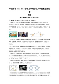 江西省宜春市丰城中学2023-2024学年九年级上学期开学物理试题（含答案）