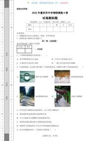 2022年重庆市中考物理真题A卷