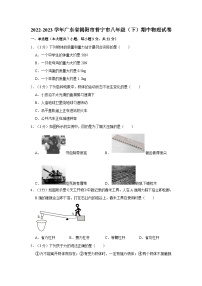 广东省揭阳市普宁市2022-2023学年八年级下学期期中物理试卷