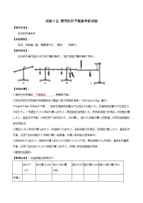 中考物理二轮复习实验专项练习实验15 探究杠杆平衡条件的实验（含解析）