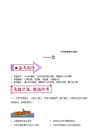 中考物理一轮复习强化训练7：力（含答案）