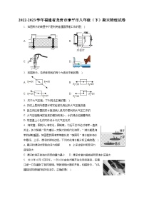 福建省龙岩市漳平市2022-2023学年八年级下学期期末物理试卷