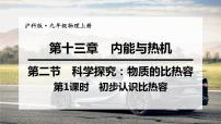 物理九年级全册第二节 科学探究：物质的比热容教学课件ppt