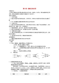 人教版八年级上册第1节 透镜教案