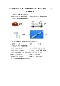 广西南宁天桃实验中学教育集团2023-2024学年九年级上学期开学物理试卷