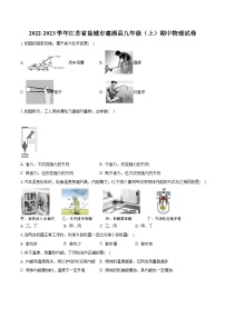 江苏省盐城市建湖县2022-2023学年九年级上学期期中物理试卷