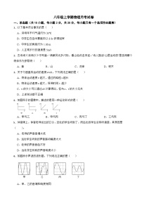 广东省深圳市2023年八年级上学期物理月考试卷(附答案）
