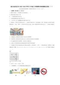 2022-2023学年湖北省武汉市八年级上学期期末物理模拟试卷（一）(含答案)