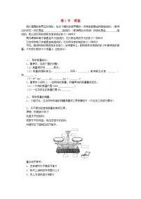 初中物理人教版八年级上册第六章 质量和密度第1节 质量学案设计