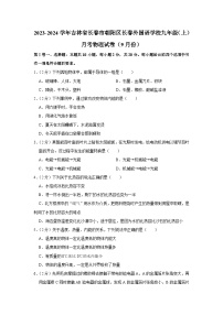 吉林省长春市朝阳区长春外国语学校2023-2024学年九年级上学期月考物理试卷（9月份）