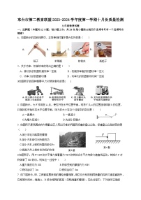 江苏省盐城市东台市第二教育联盟2023-2024学年九年级上学期10月月考物理试题（月考）