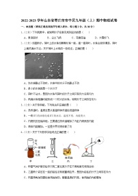 山东省枣庄市市中区2022-2023学年上学期期中联合教研质量监测九年级物理试题