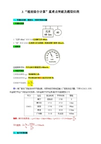 2024年中考物理复习-----3.“速度综合计算”重难点突破及题型归类（全国通用）