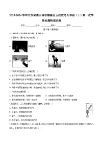 江苏省连云港市赣榆区五校联考2023-2024学年九年级上学期第一次学情检测物理试卷