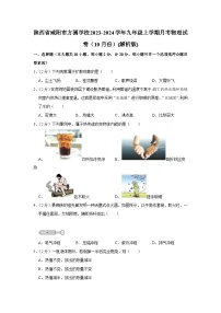 陕西省咸阳市方圆学校2023-2024学年九年级上学期月考物理试卷（10月份）