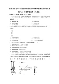 广东省深圳市龙岗区华中师大附属龙园学校2023-2024学年九年级上学期月考物理试卷（10月份）