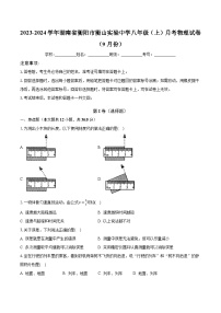 2023-2024学年湖南省衡阳市衡山实验中学八年级（上）月考物理试卷（9月份）(含解析）