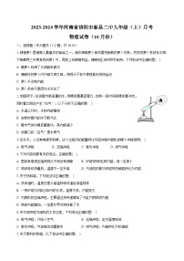 2023-2024学年河南省信阳市新县二中九年级（上）月考物理试卷（10月份）（含解析）