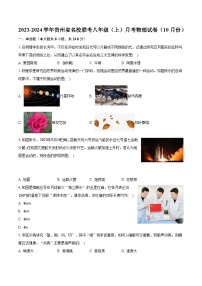 贵州省部分县市2023-2024学年八年级上学期10月月考物理试题