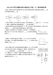 2022-2023学年安徽省阜阳市临泉县八年级（下）期末物理试卷（含答案解析）