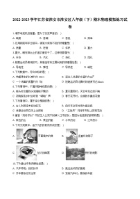 2022-2023学年江苏省淮安市淮安区八年级（下）期末物理模拟练习试卷（含答案解析）