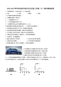 2022-2023学年河北省石家庄市正定县八年级（下）期末物理试卷（含答案解析）