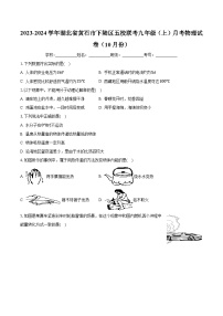 湖北省黄石市下陆区五校联考2023-2024学年九年级上学期月考物理试卷（10月份）