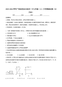 广东省茂名市高州一中2023-2024学年九年级上学期月考物理试卷（10月份）