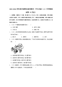 贵州省凯里市第一初级中学2023-2024学年九年级上学期第一次月考物理试卷