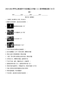 山东省济宁市任城区2023-2024学年九年级上学期段考物理试卷（10月份） （月考）