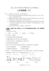 广东省台山市2022-2023学年八年级下学期期末考试物理试题