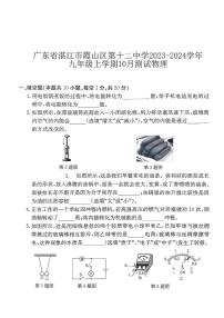 广东省湛江市霞山区湛江市第十二中学2023-2024学年九年级上学期10月月考物理试题