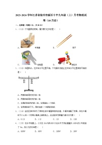 2023-2024学年江苏省徐州市新沂十中九年级（上）月考物理试卷（10月份）