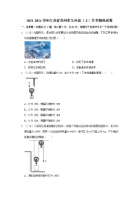 2023-2024学年江苏省苏州市九年级（上）月考物理试卷