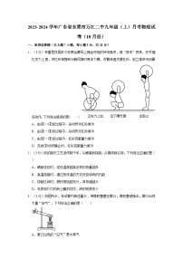 广东省东莞市万江二中2023-2024学年九年级上学期月考物理试卷（10月份）