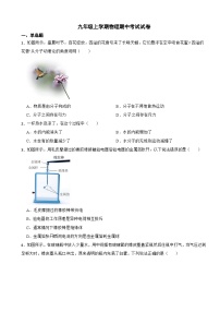 河北省唐山市2023年九年级上学期物理期中考试试卷(附答案）