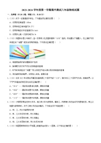 吉林省长春市榆树市太安乡中学校2023-2024学年八年级上学期11月期中物理试题