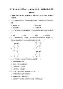 辽宁省大连市中山区2023-2024学年九年级上学期期中物理试卷