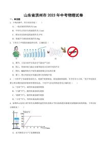 山东省2023年中考物理试卷十三套附参考答案