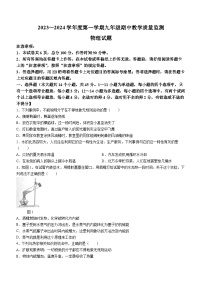 河北省保定市清苑区2023-2024学年九年级上学期11月期中物理试题